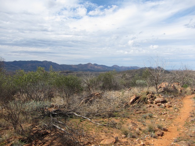 Destinations. Hugh Gorge and Brinkley Bluff from a distance.JPG