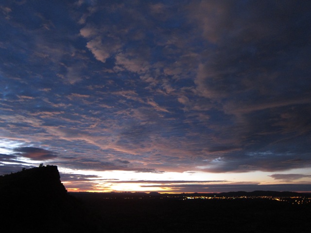 First light climbing up to Euro Ridge over Alice Springs.JPG