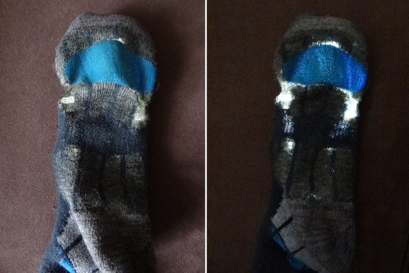 Aldi Wool Blend Hiking Socks Sole wear.jpg