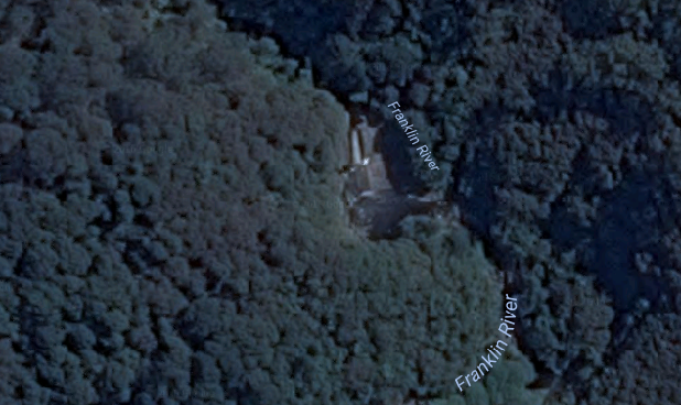 Upper Franklin River Falls  Satellite View.png