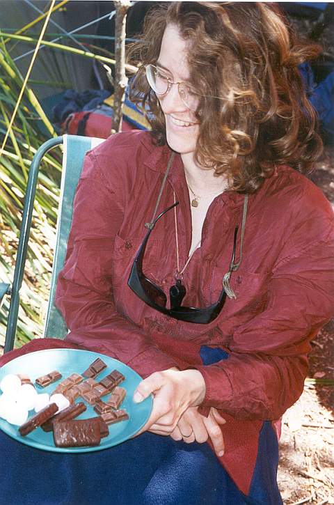 1996-12 Xmas Walk Sth Coast - Steve & Adams Peripatetic Pancakes @ Cox Bight 3.jpg