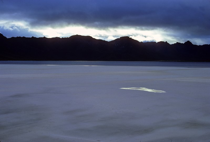 Dusk at Lake Pedder, SW National Park, Tasmania, December, 1971.jpg