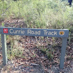 Currie Road Track sign (127297)