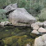 Rock hopping on Erskine Creek (144438)