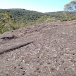 Textured rock near the end of Yeomans track (156034)