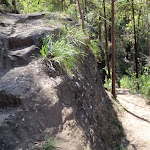Track Switchback at rocky outcrop (190014)