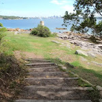 Steps leading down to Greens (aka Laings) Point (256088)