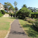 Path leading though the Cremorne Reserve with the house on the left (258989)