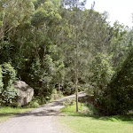 The Basin service trail into the campsite (29738)