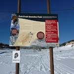 Rock Creek Snowshoe track information sign (299647)