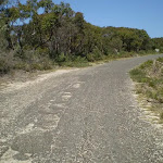 The gravel rd at the end of Beachcomber Rd (30859)
