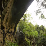 Gap Creek Falls from underneath the arch in the Watagans (323816)