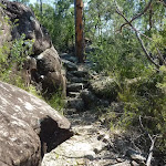 Rock steps south of Int of Patonga Ferry and Girrakool tracks (374482)