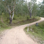 Dirt road winding up the valley east of Kiangatha Yards (414722)