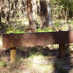 Metal Kanangra Boyd National Park Sign on the Black Range (416708)