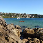 Kayaker passing the coast track (56693)