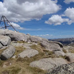 Top of Mt Twynam with old trig station (89359)